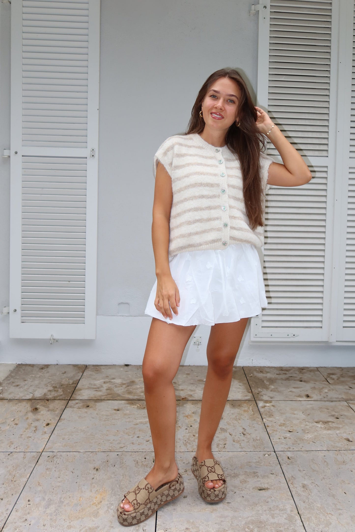 Strick-Weste "Stripe"