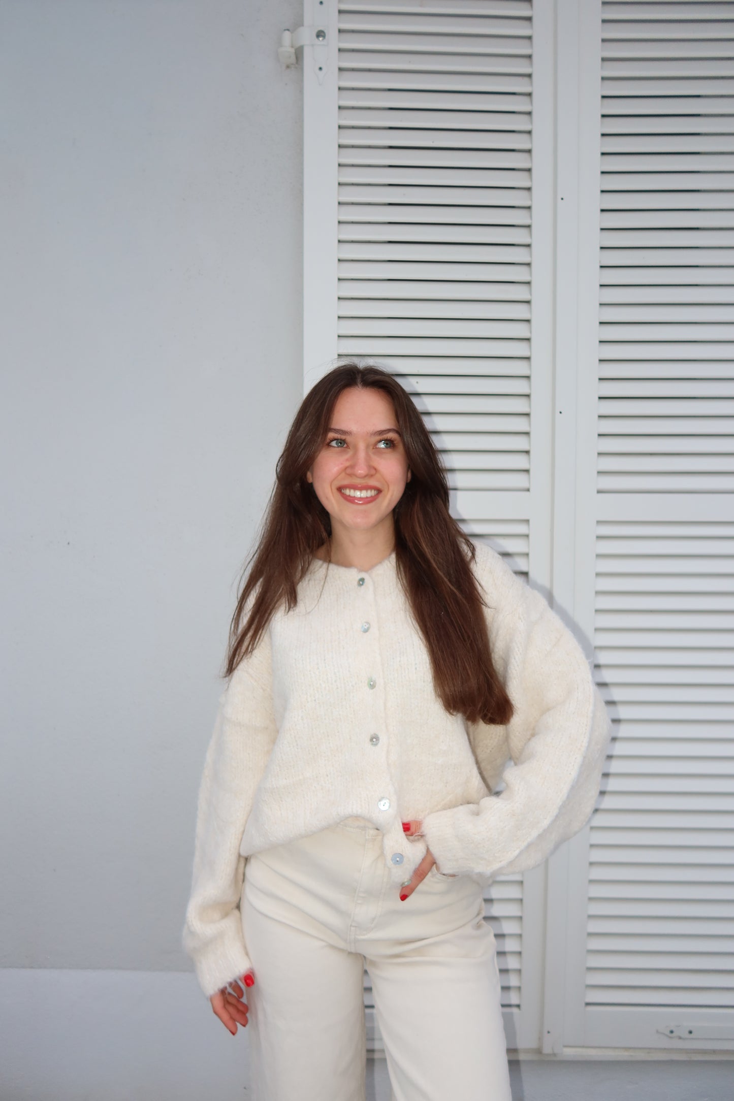 Cardigan soft spring • Beige