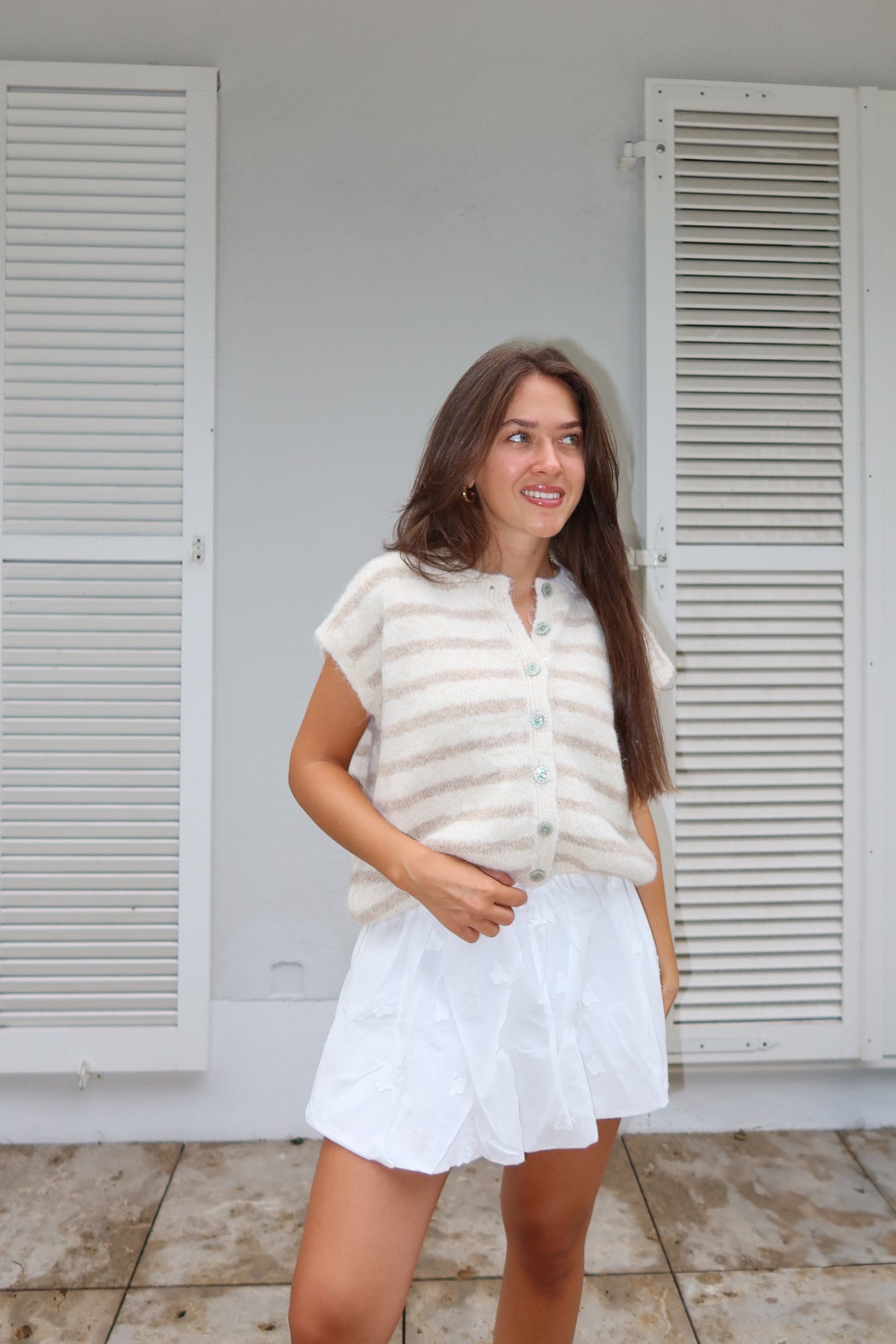 Strick-Weste "Stripe"