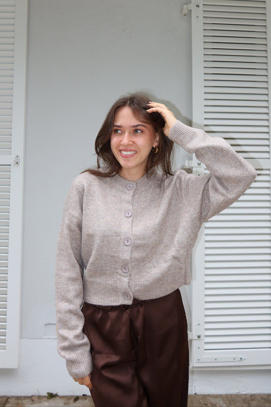 Crop Cardigan Brown "DariaLII"
