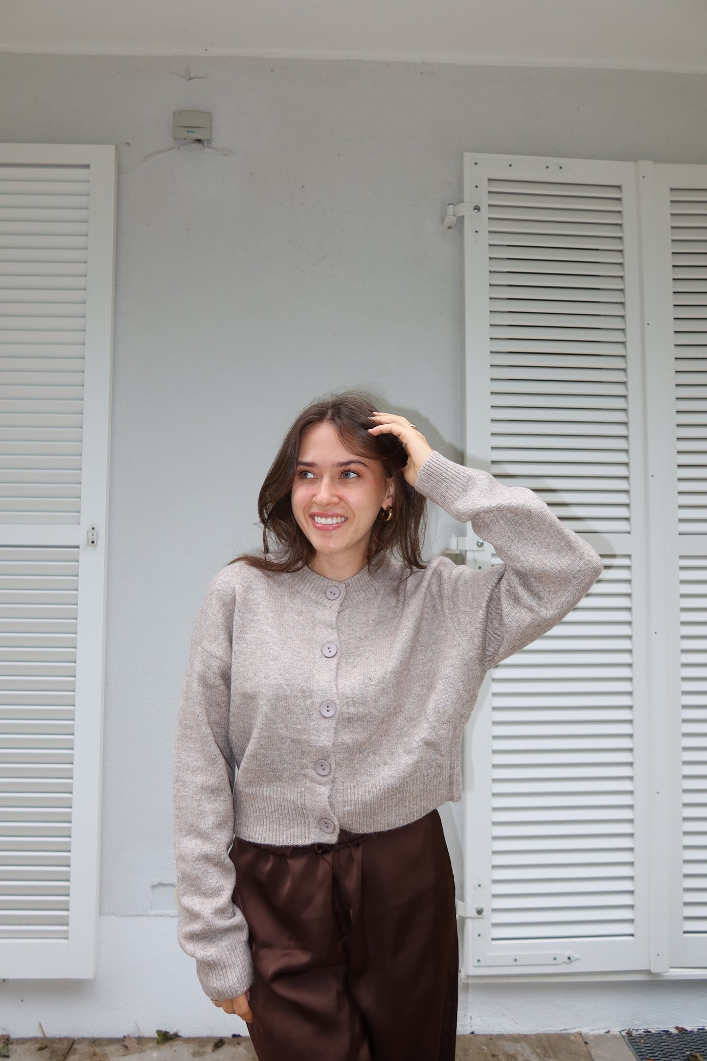 Crop Cardigan Brown "DariaLII"