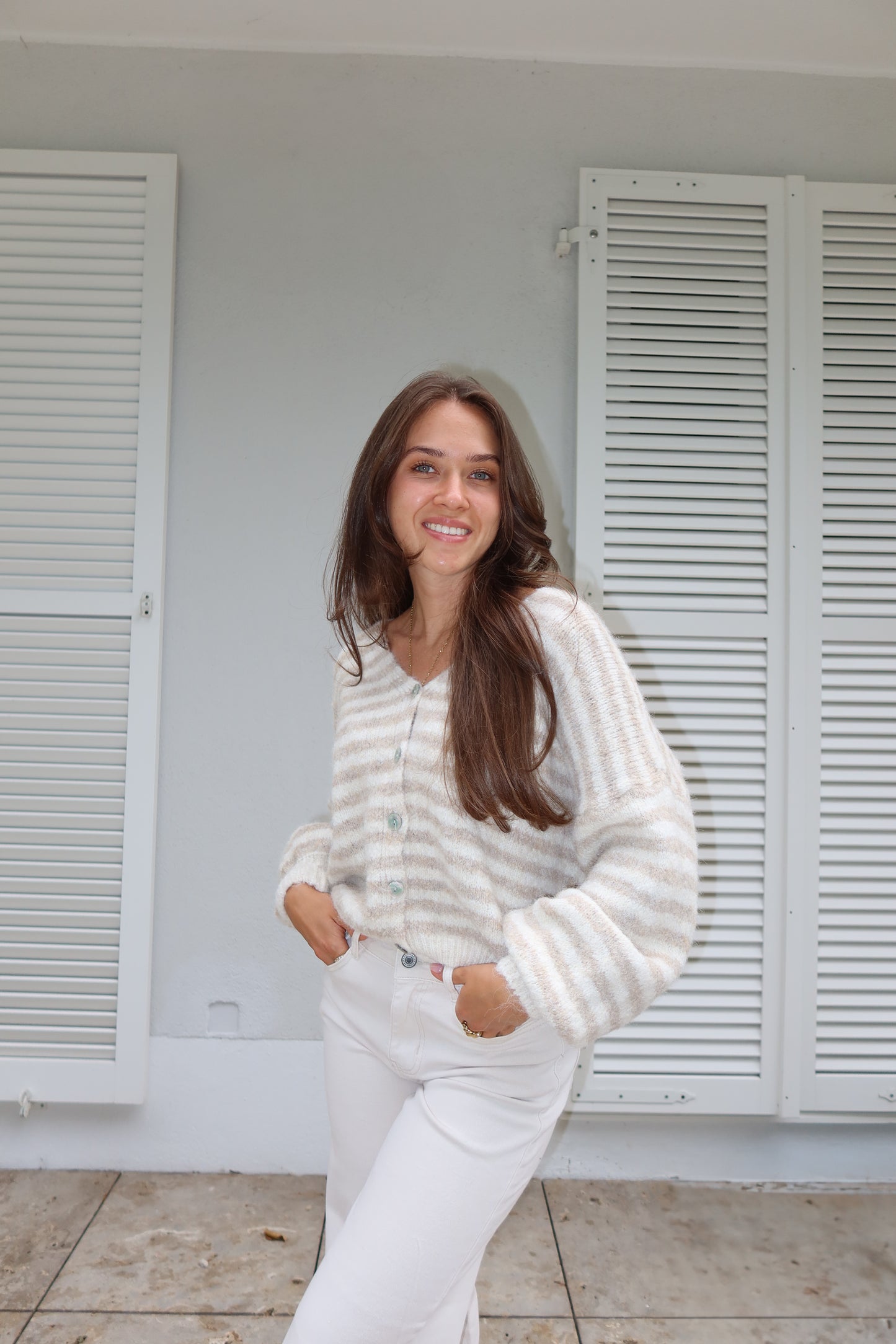 Cardigan Stripe • Beige