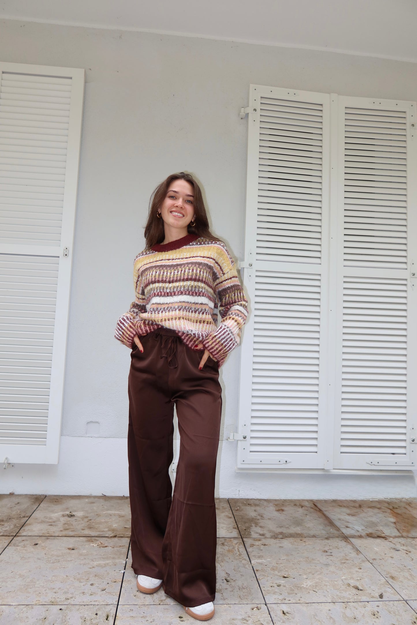 Skandi Knit Pullover Stripe