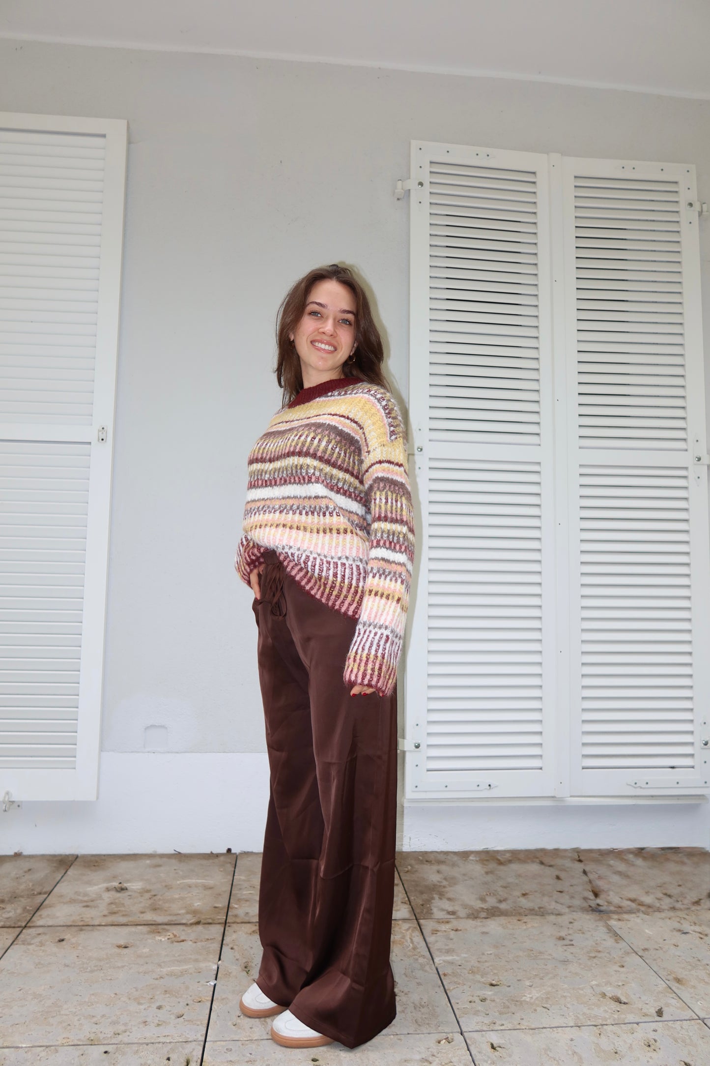 Skandi Knit Pullover Stripe