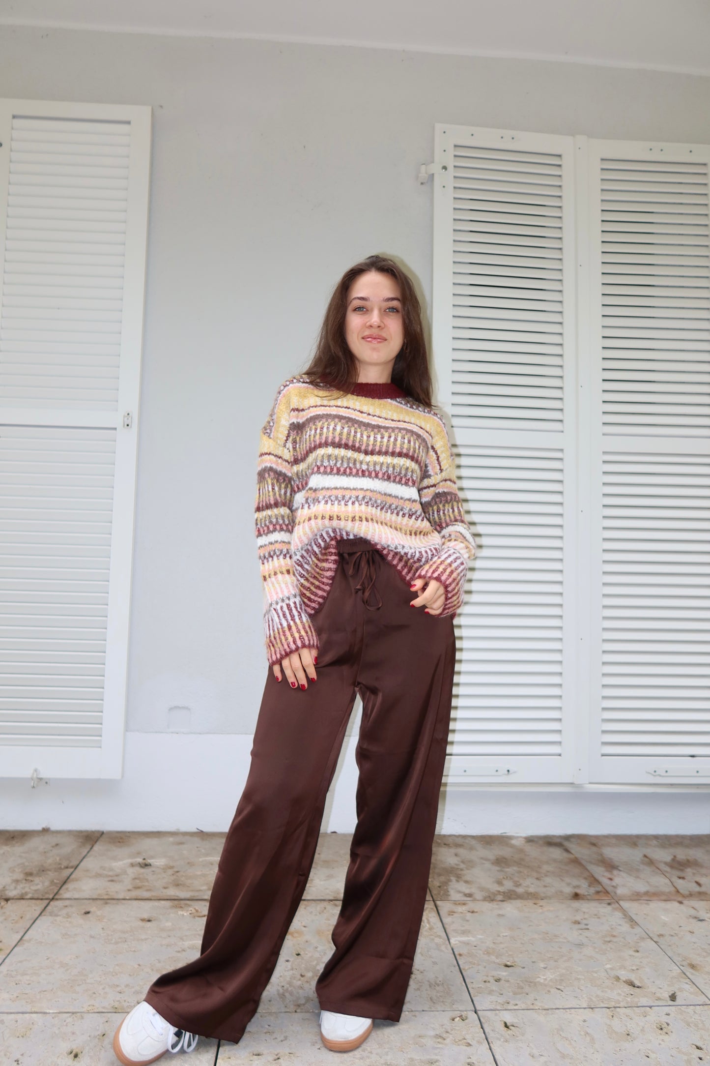 Skandi Knit Pullover Stripe
