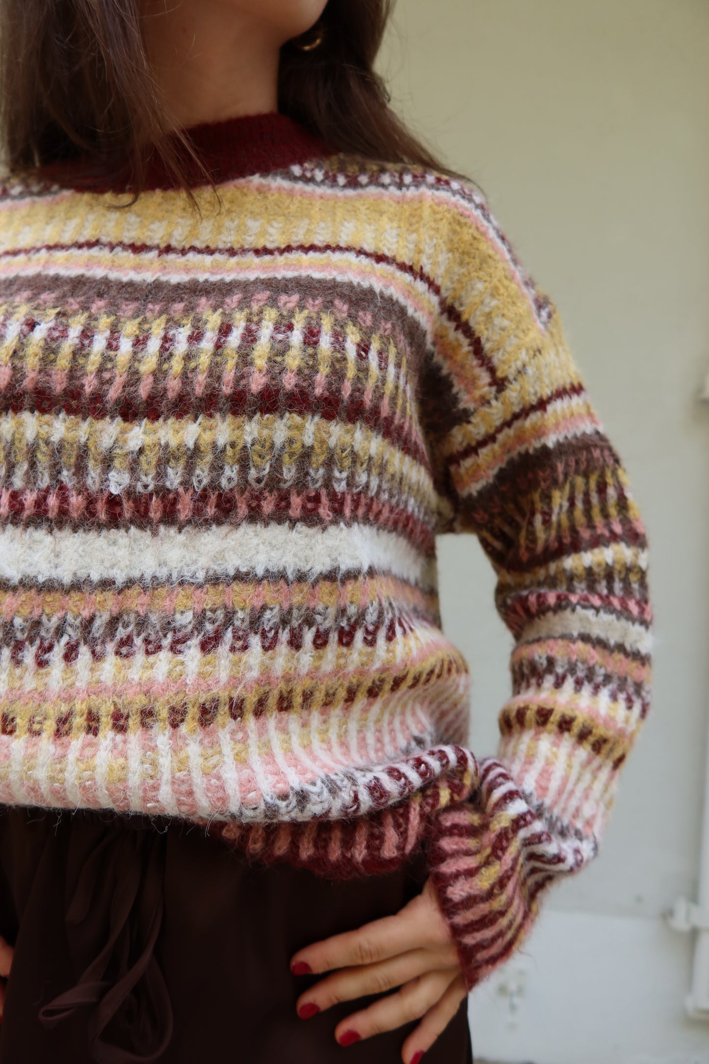 Skandi Knit Pullover Stripe