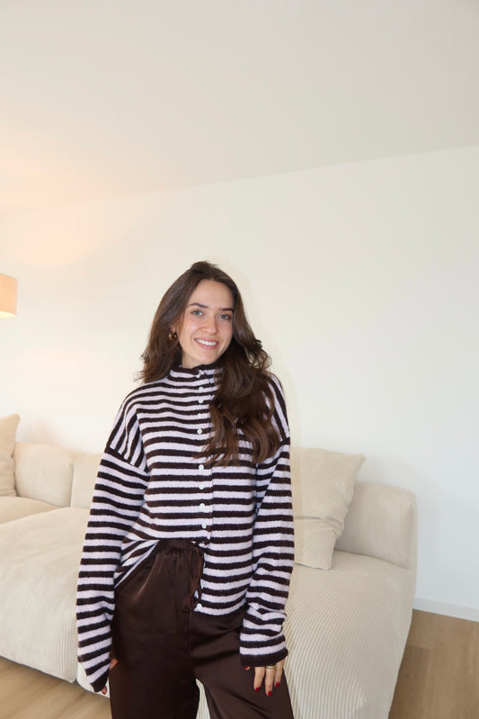 Cardigan stripe soft
