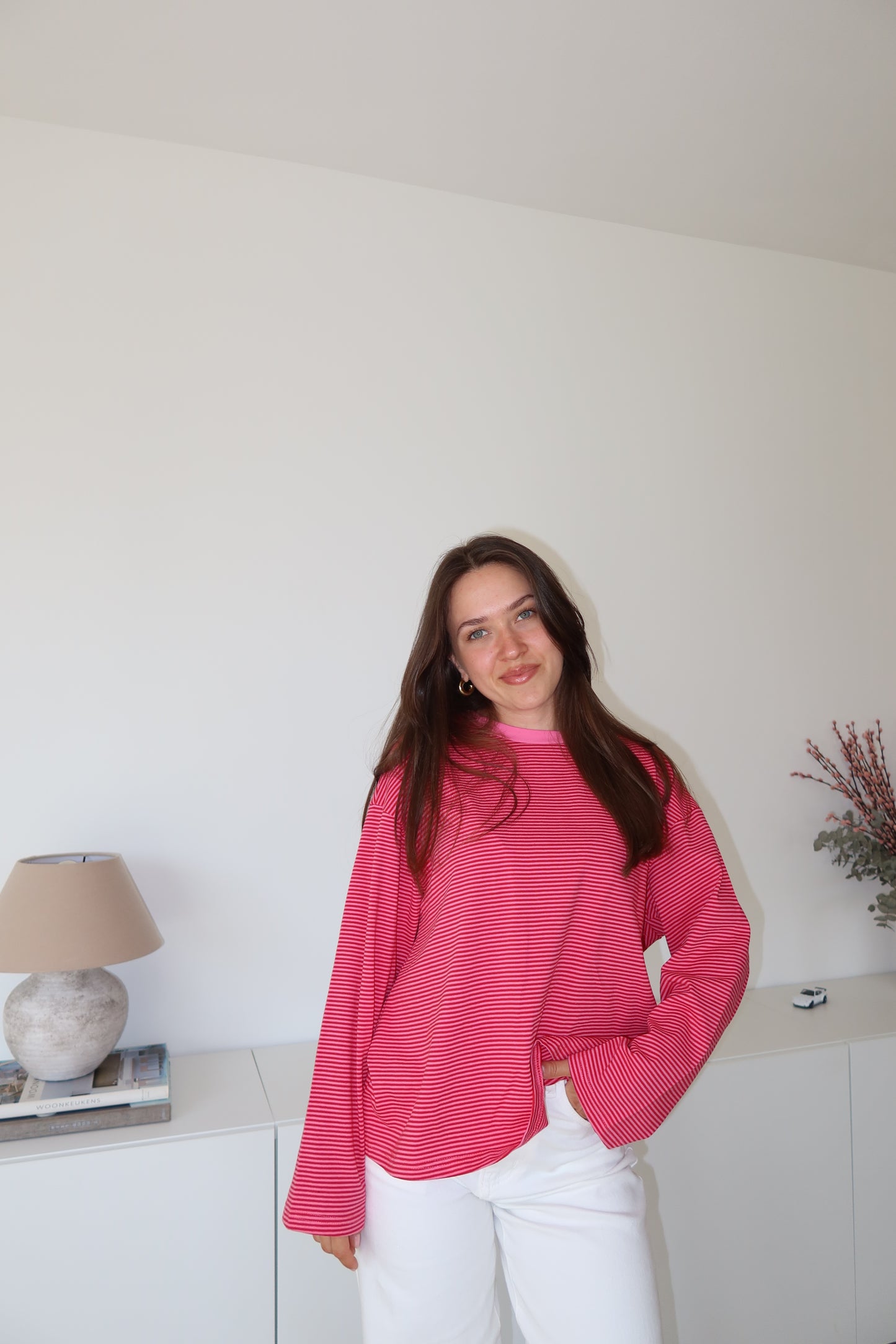 Striped Longsleeve - Pink/Red