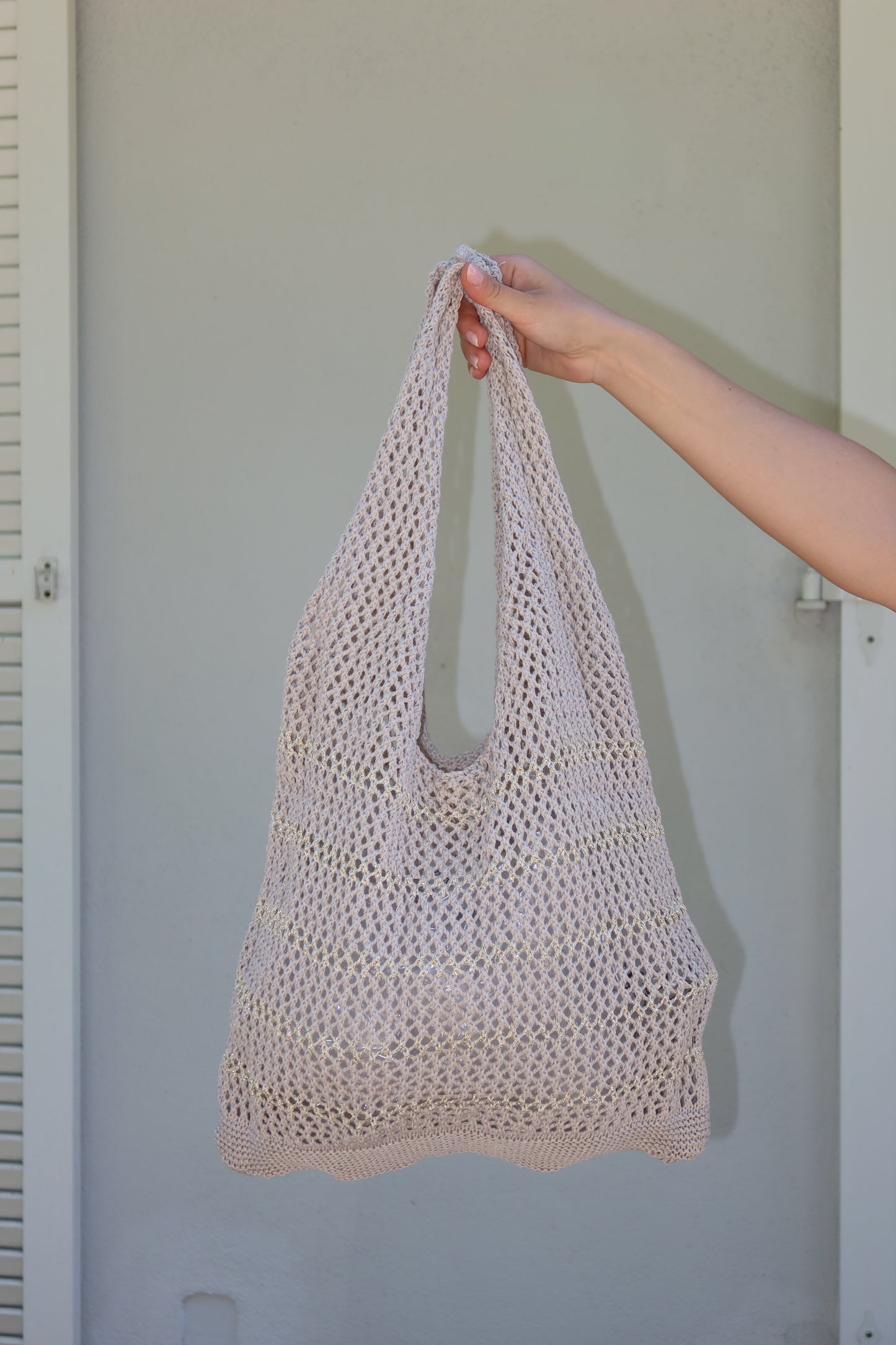 Häkeltasche - Beige