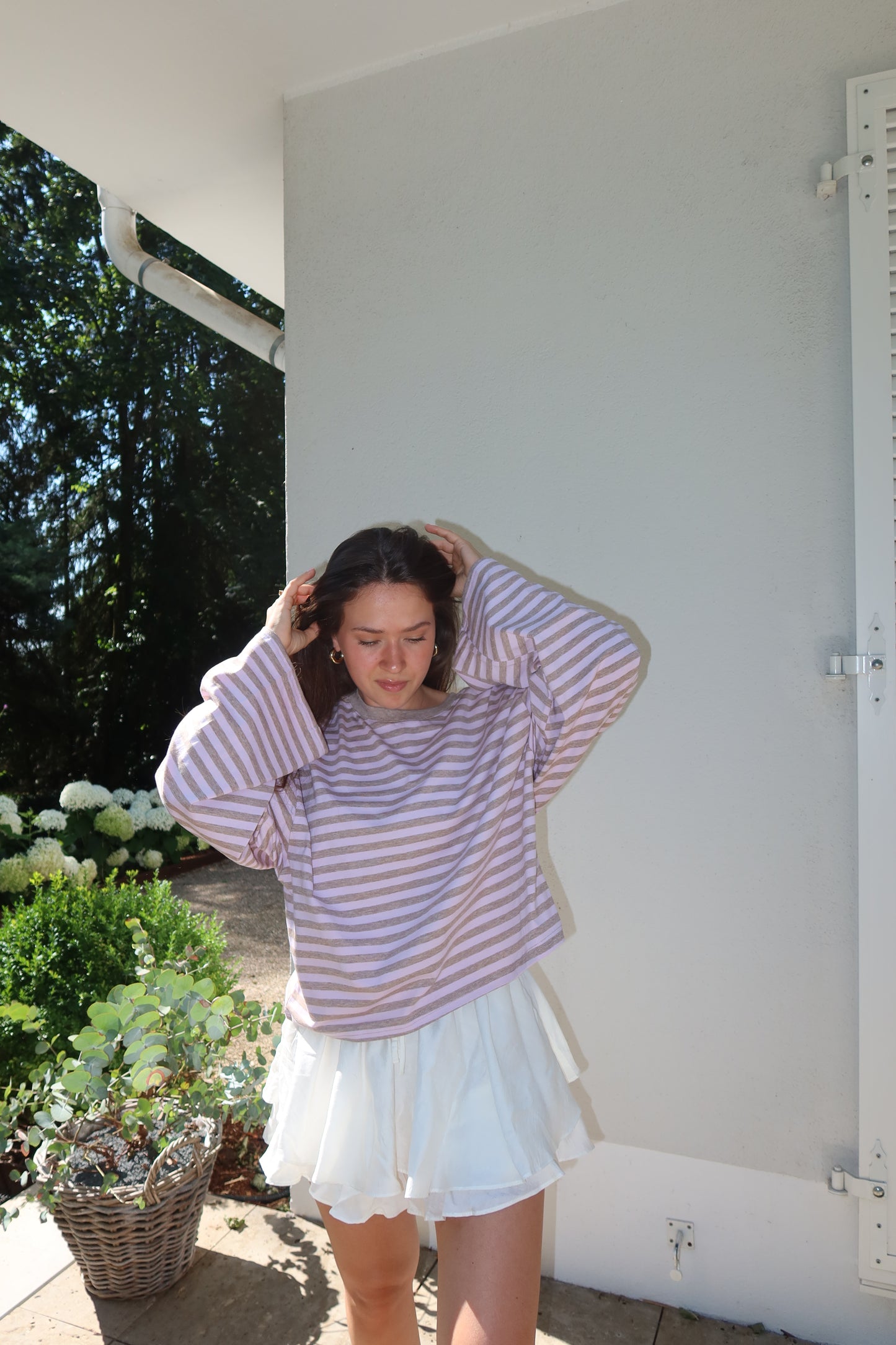 Longsleeve Stripe Oversize - Blossom