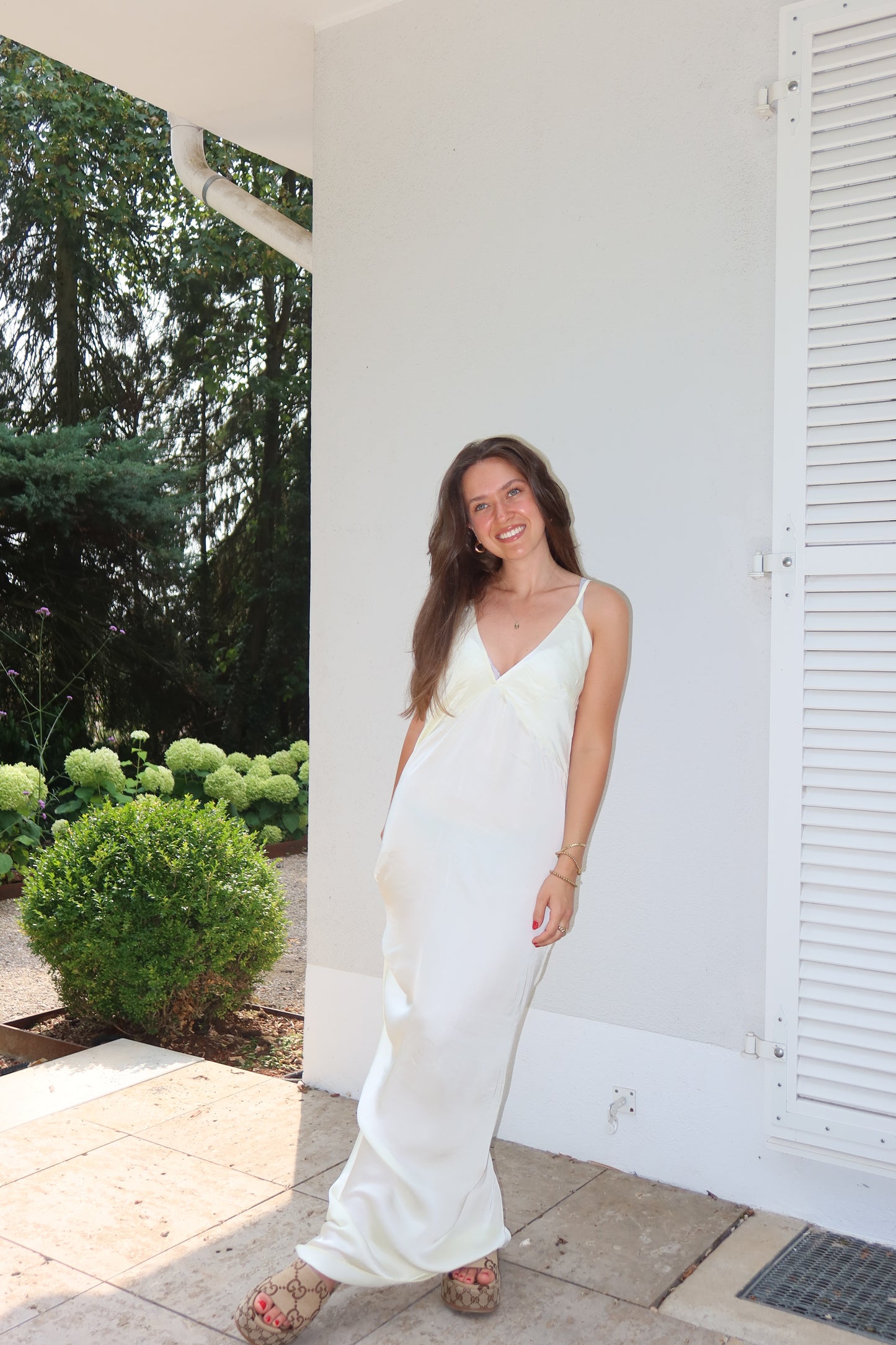 Maxikleid Silky - Butteryellow