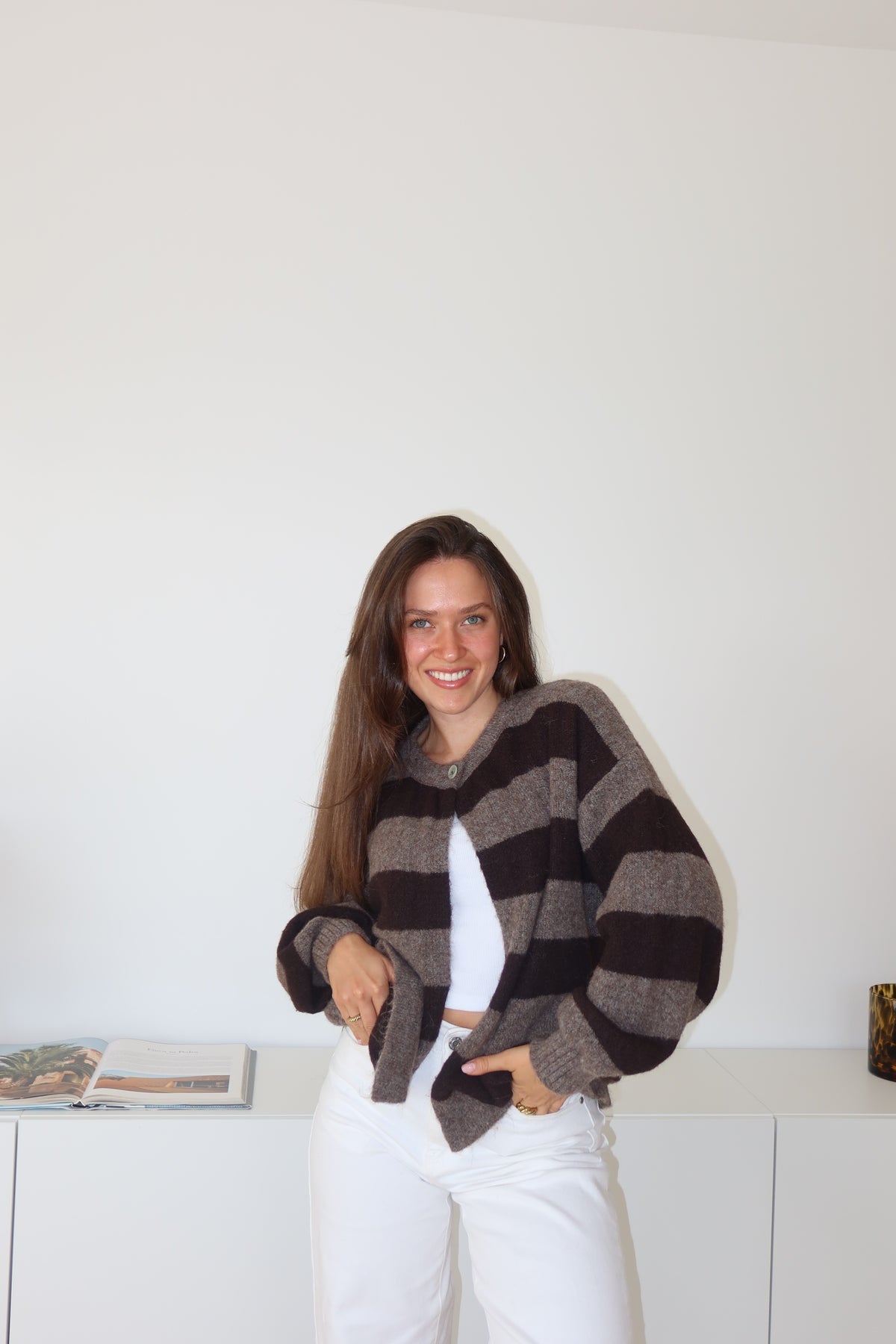 Cape Cardigan • Brown/Brown