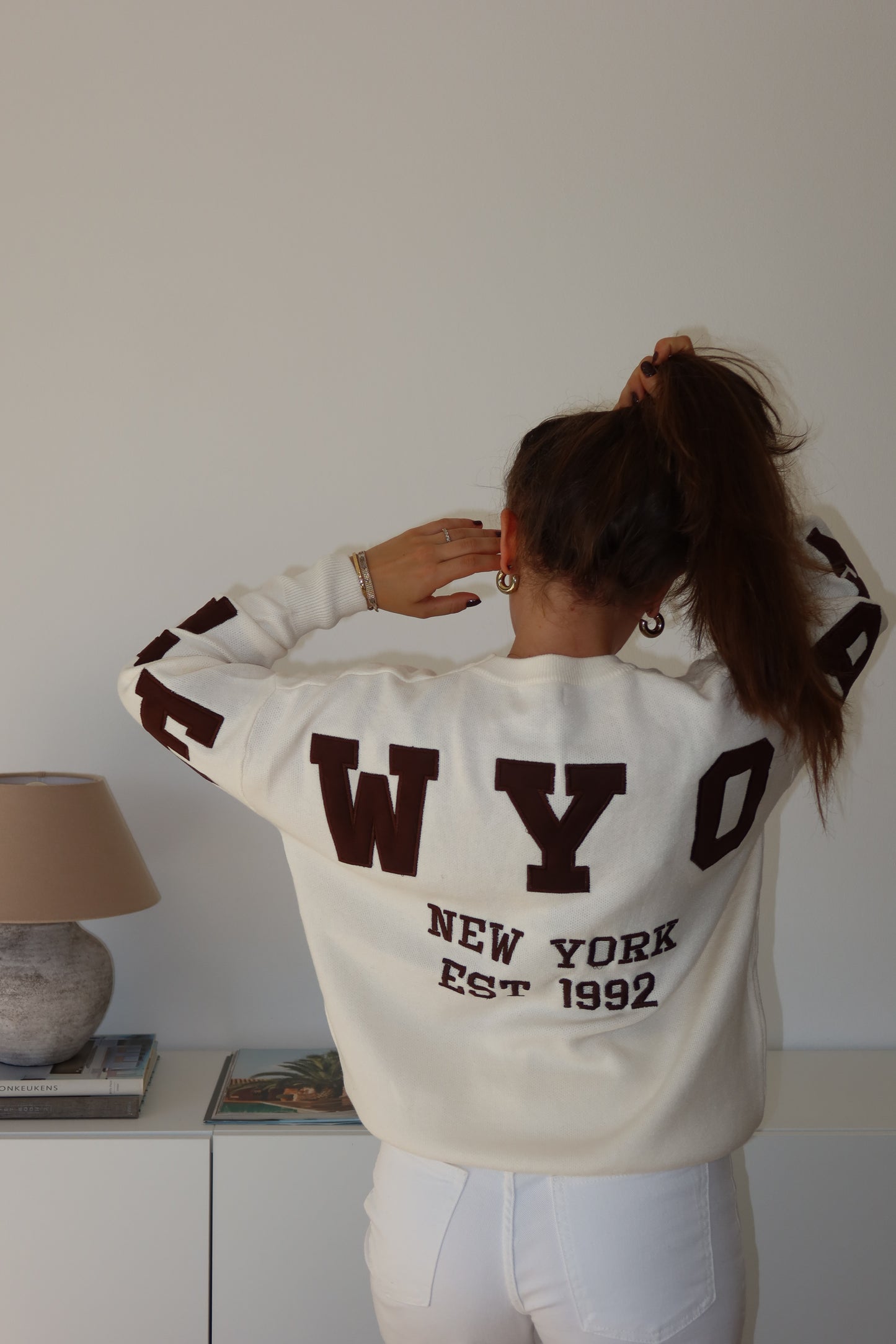 Pullover NY - beige