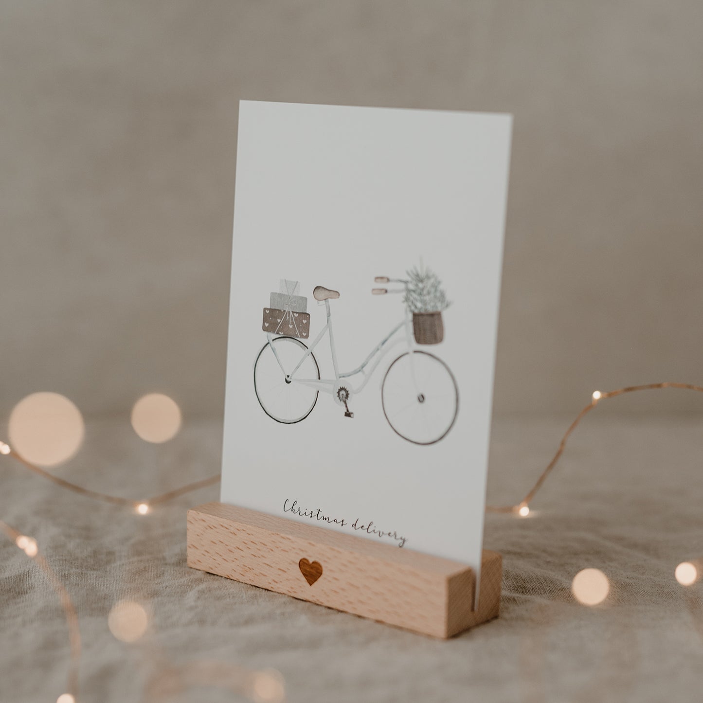 Postkarte "Christmas Bicycle"