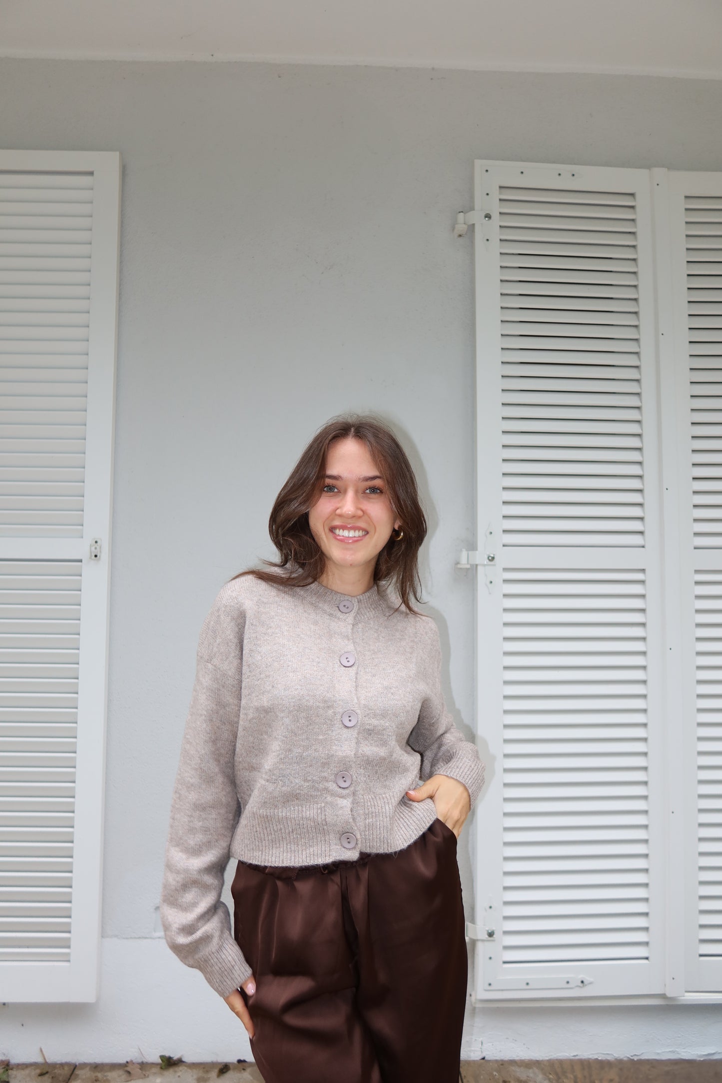 Crop Cardigan Brown "DariaLII"