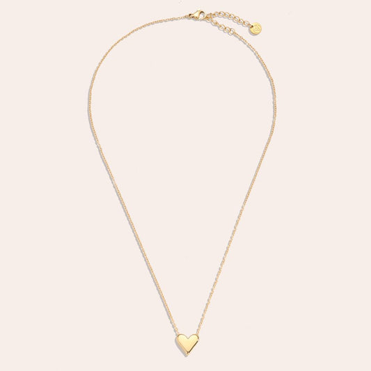 Simple Heart In Thin Chain Halskette
