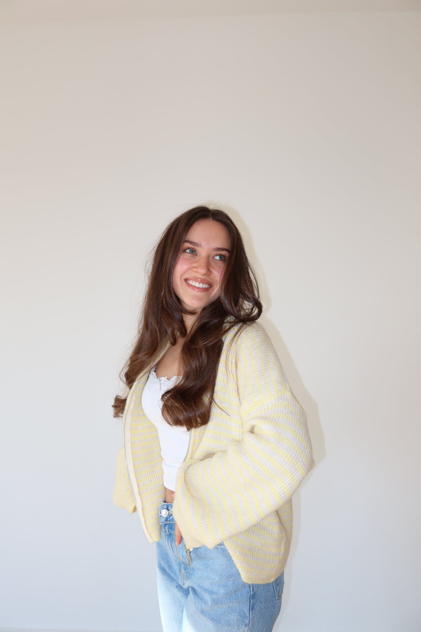 Zip-Cardigan • Lemon