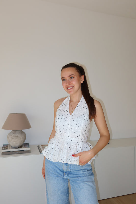 Neckholdertop Polkadots