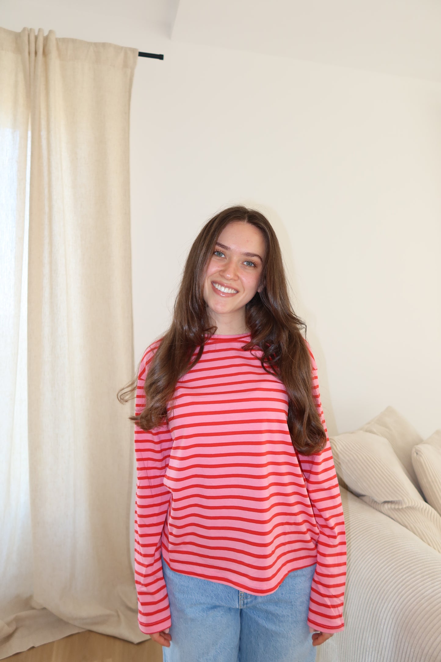 Stripe longsleeve • Pink