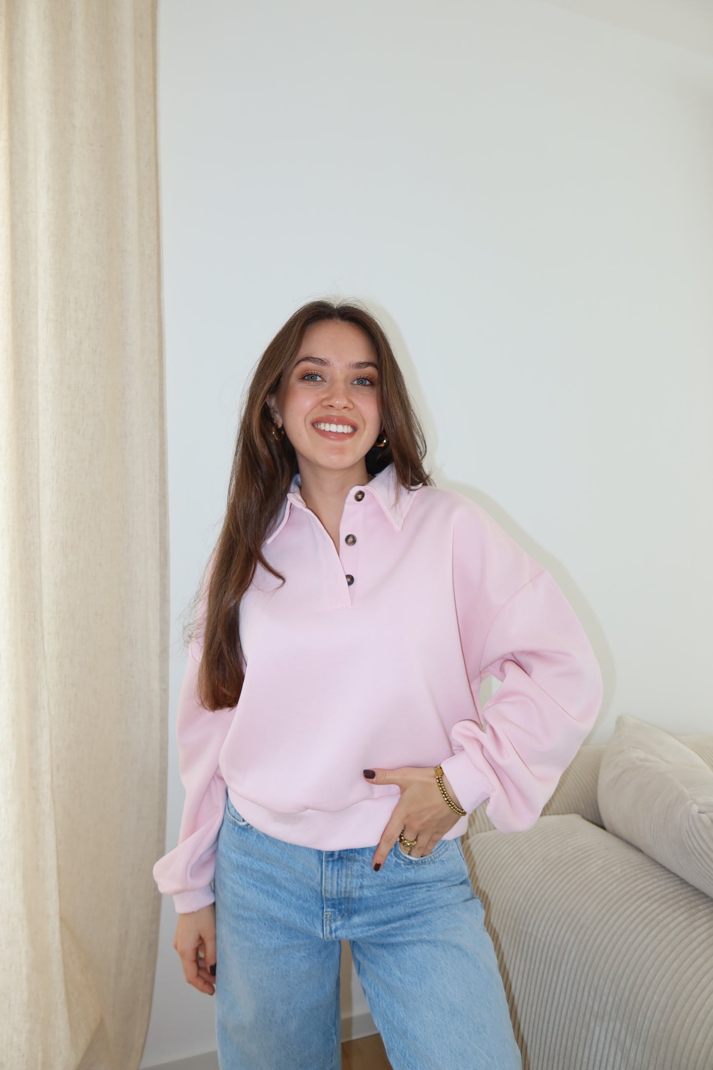 Polo Sweater  • Rosa