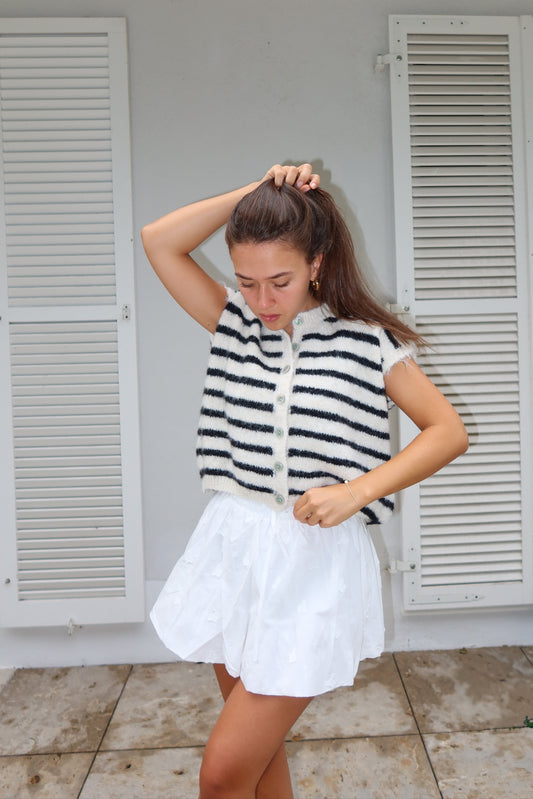 Strick-Weste "Stripe"
