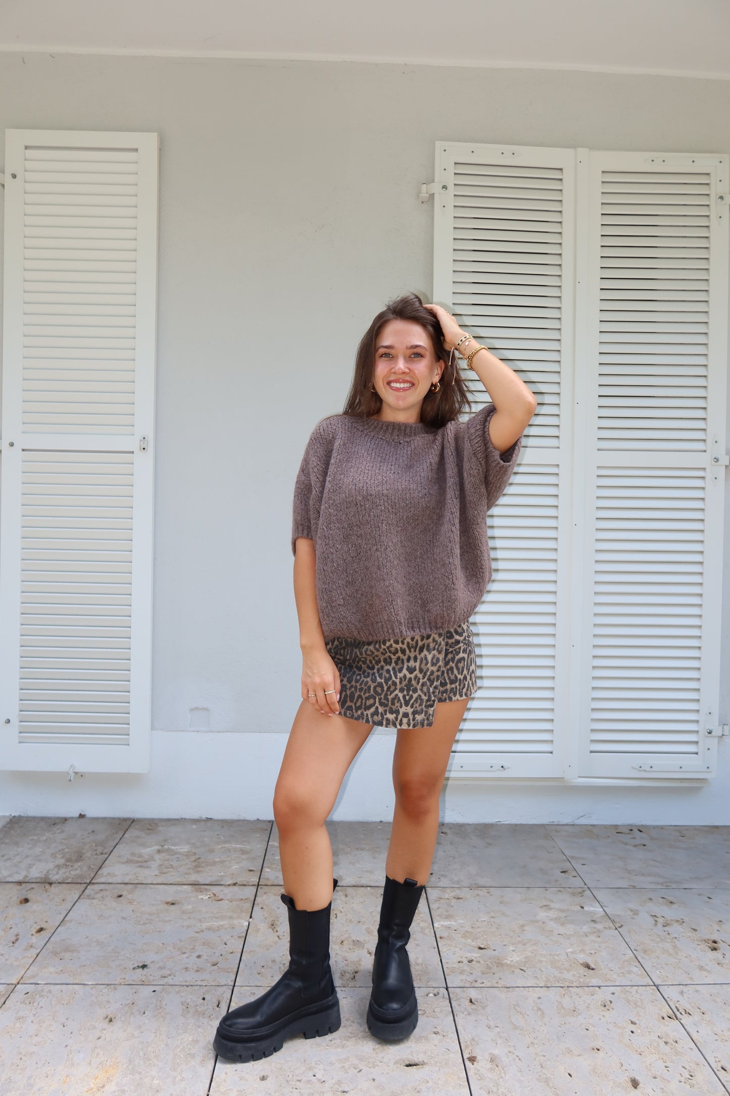 Kurzarm Pullover "NylaLII"