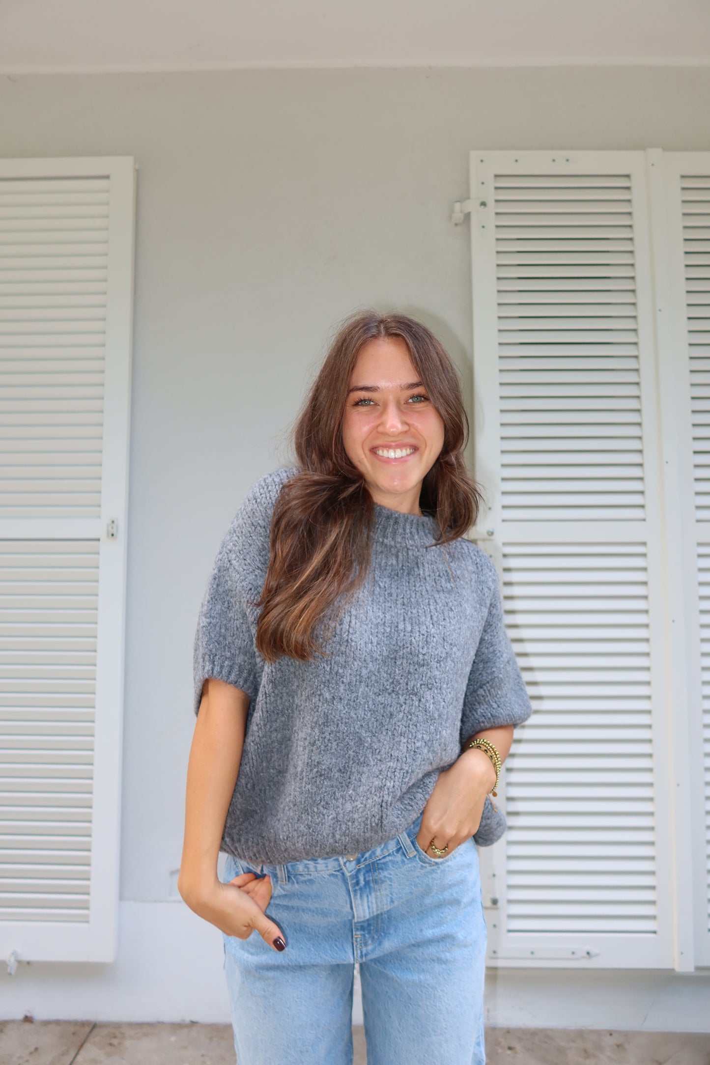 Kurzarm Pullover "NylaLII"