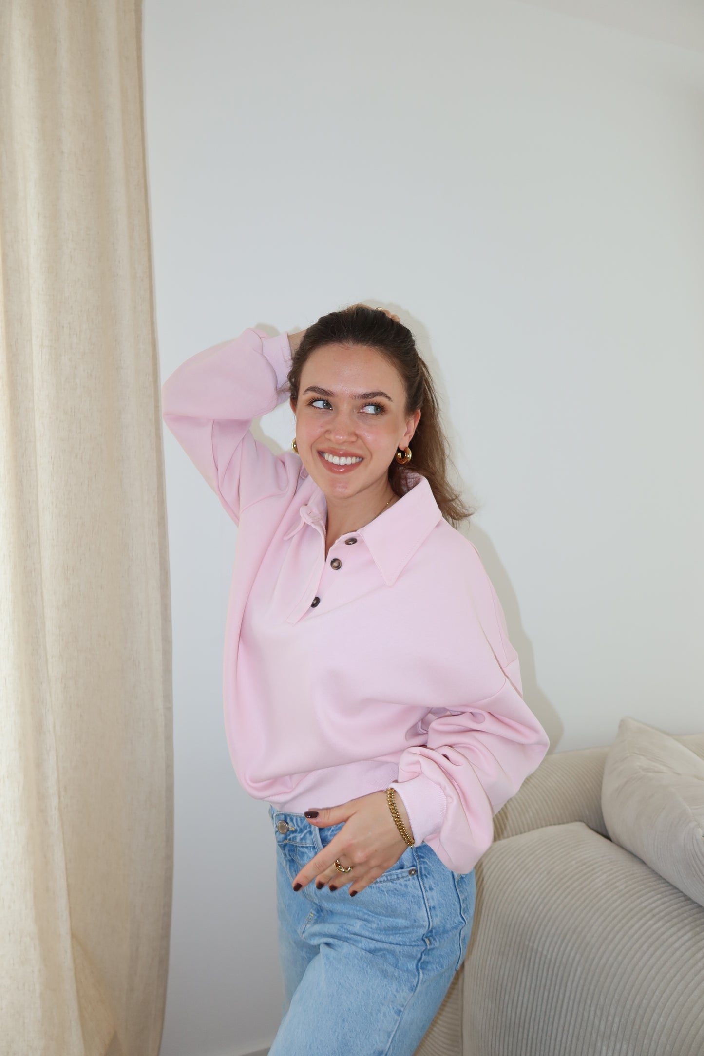 Polo Sweater  • Rosa