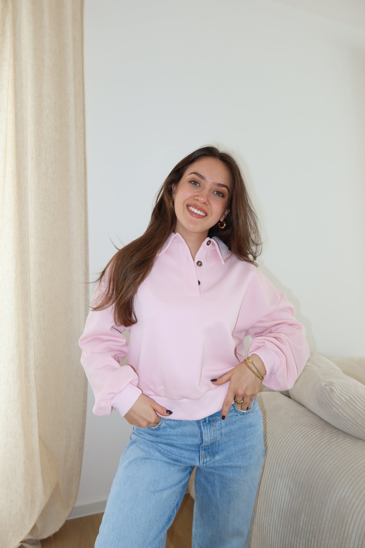Polo Sweater  • Rosa
