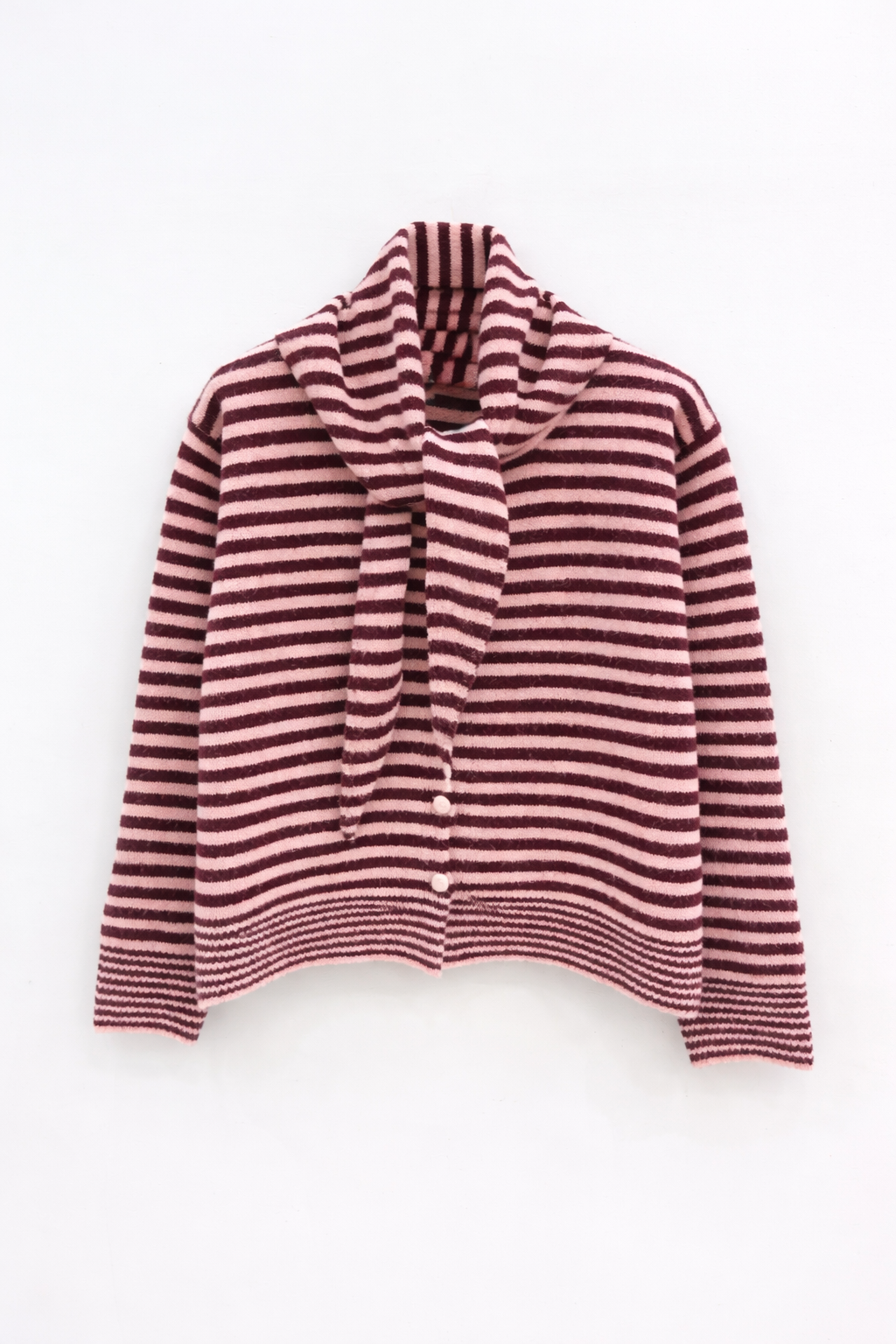 Stripe Cardigan soft und Dreiecksschal