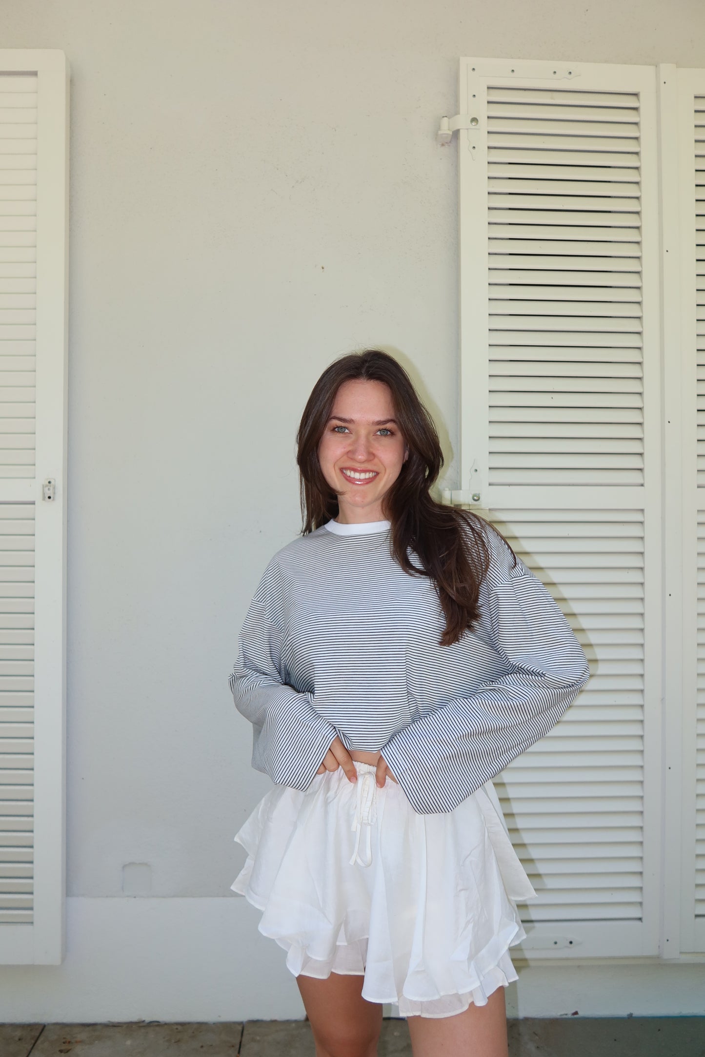 Striped Longsleeve - White/Black