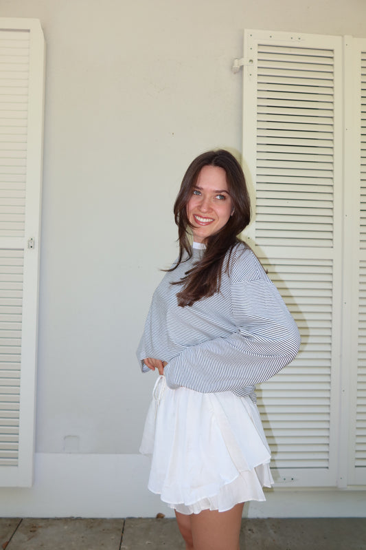 Striped Longsleeve - White/Black