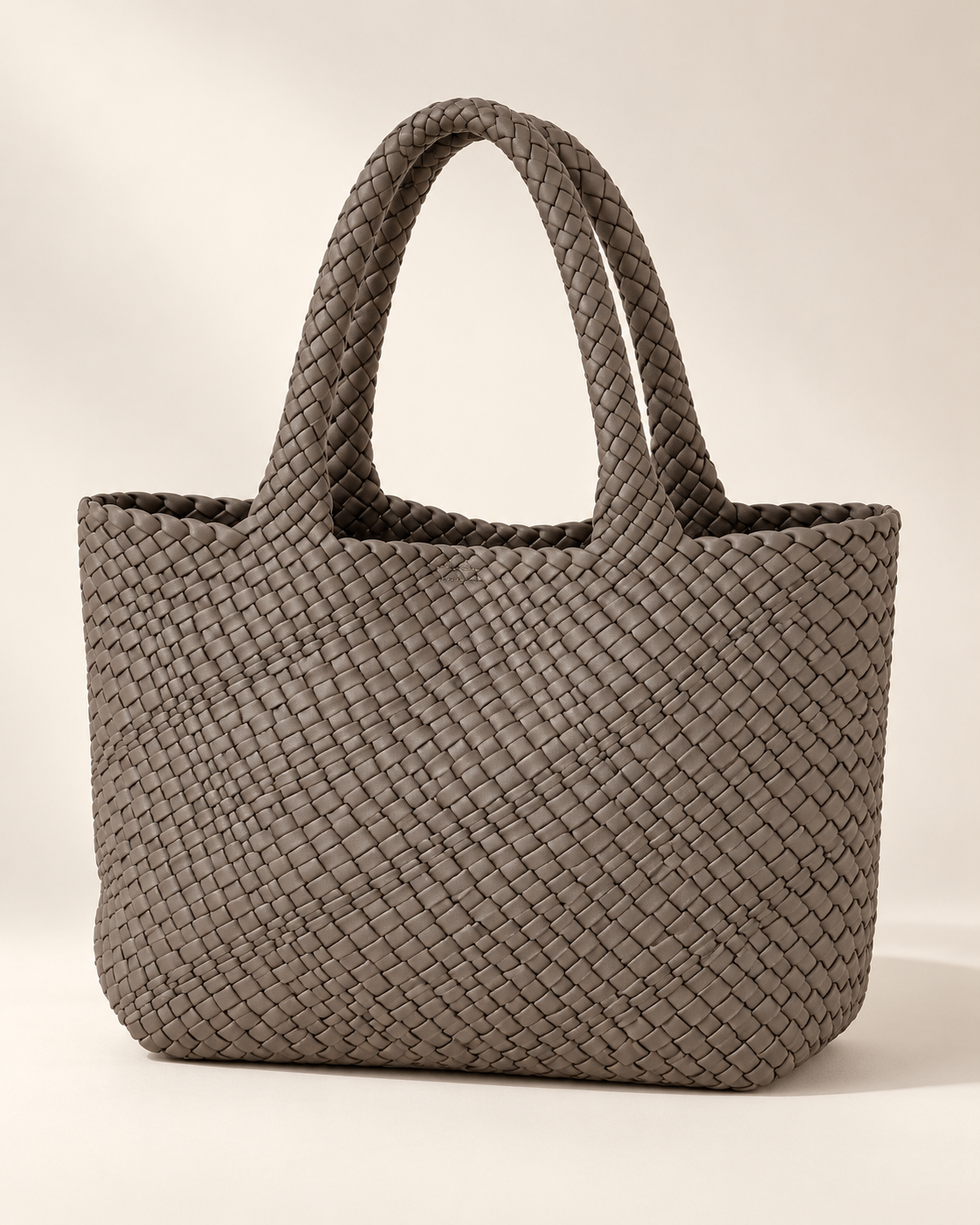 Shopper mit zwei Henkel- Taupe