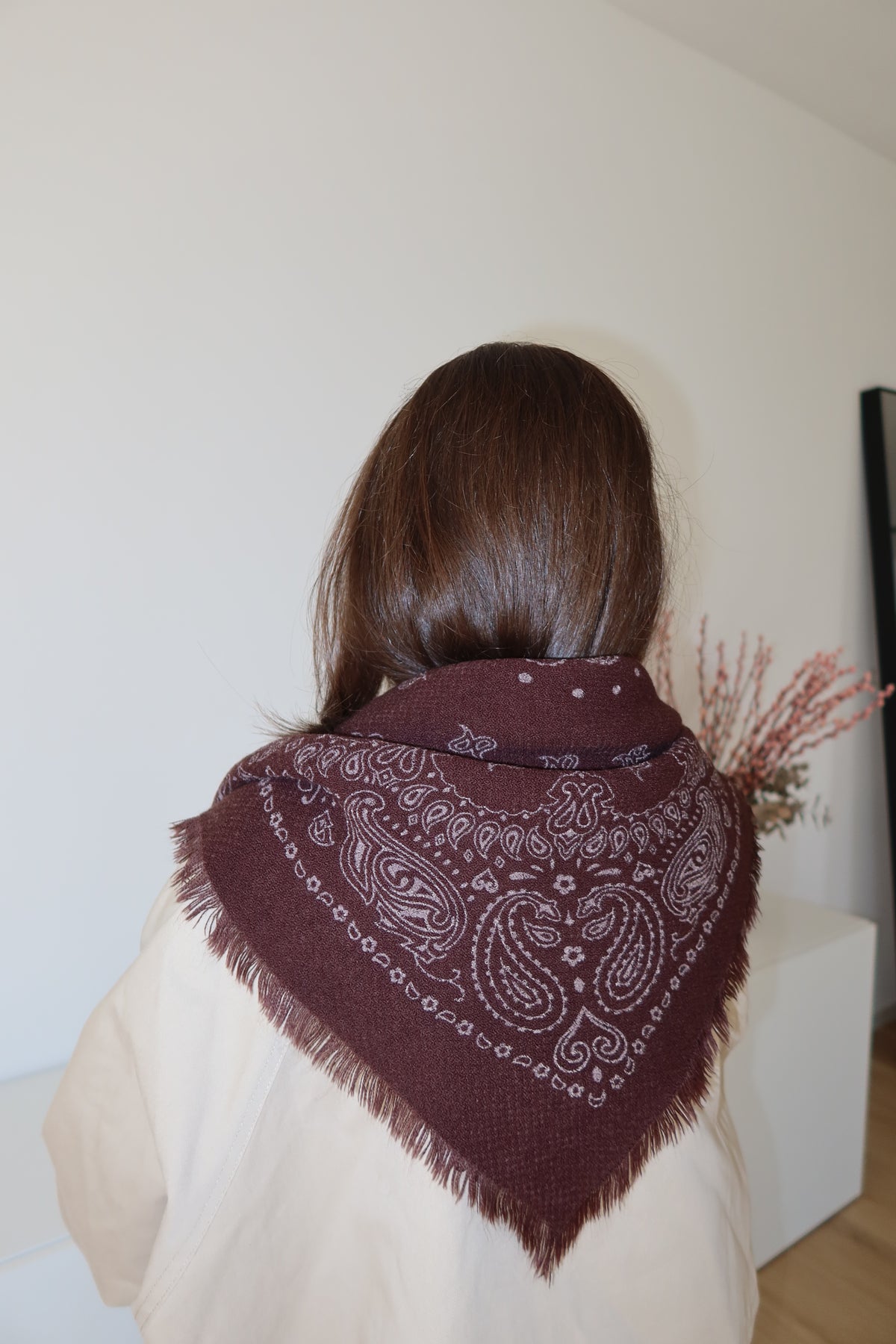 Schal Paisley- Brown