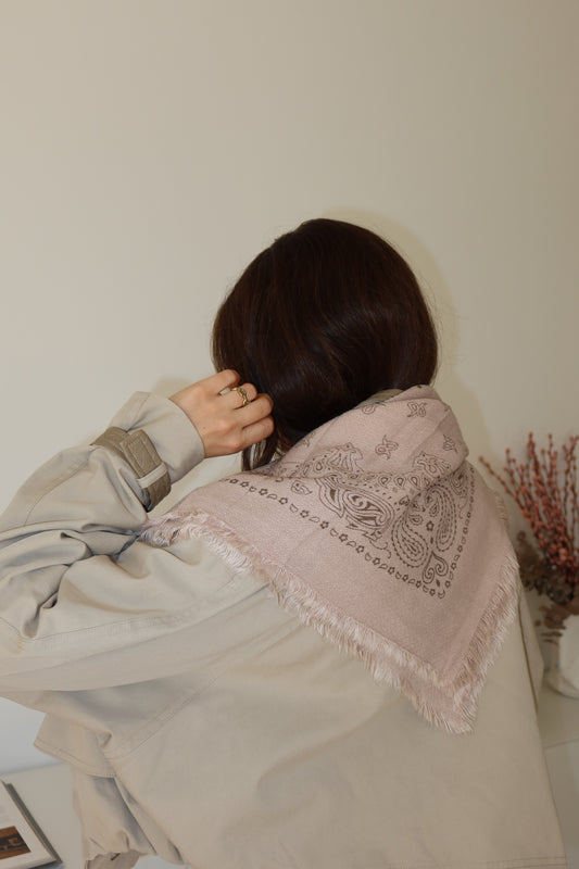 Schal Paisley- Taupe