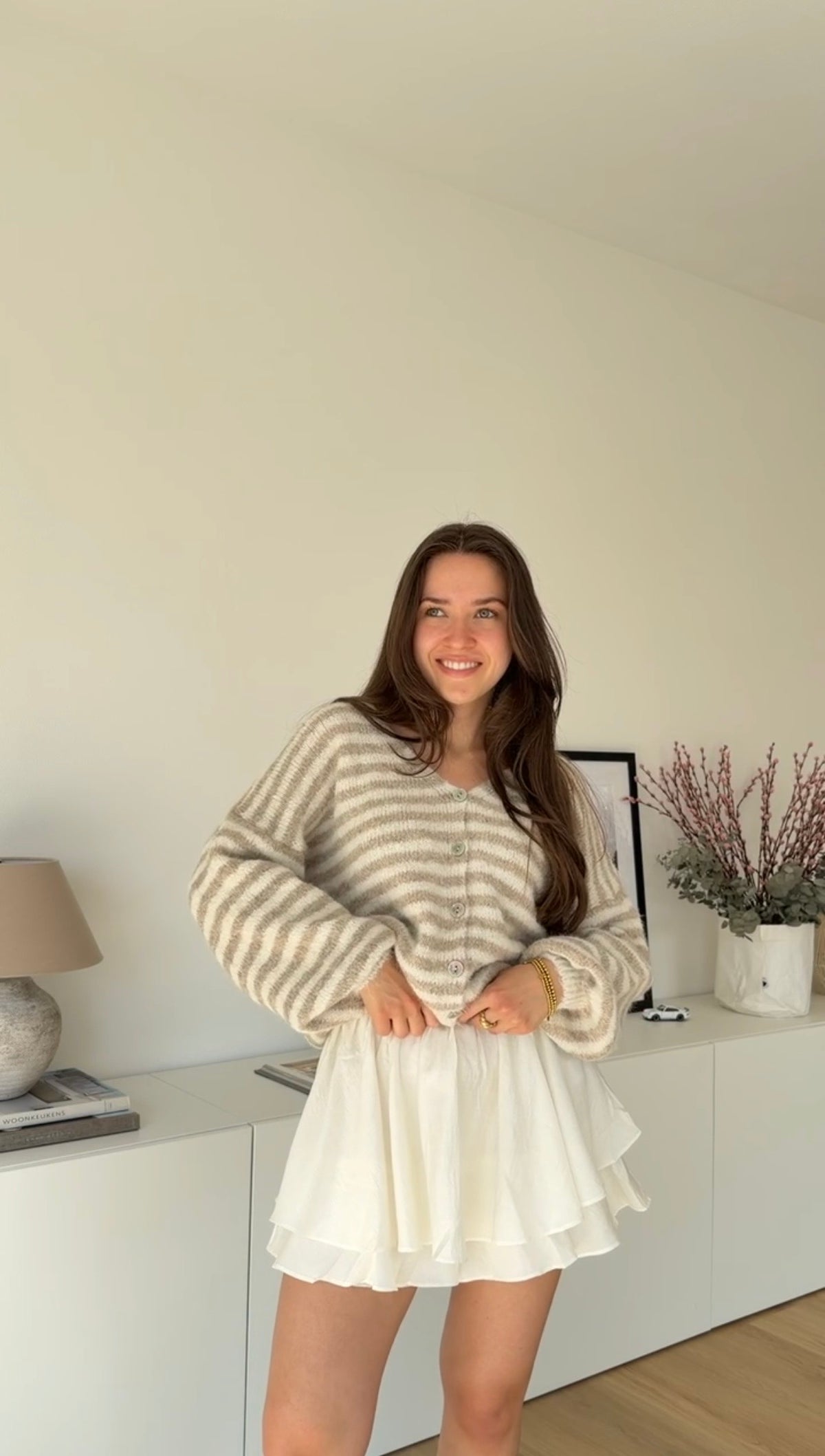 Cardigan Stripe • Beige