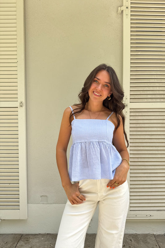 Leinen Top "Stripe"
