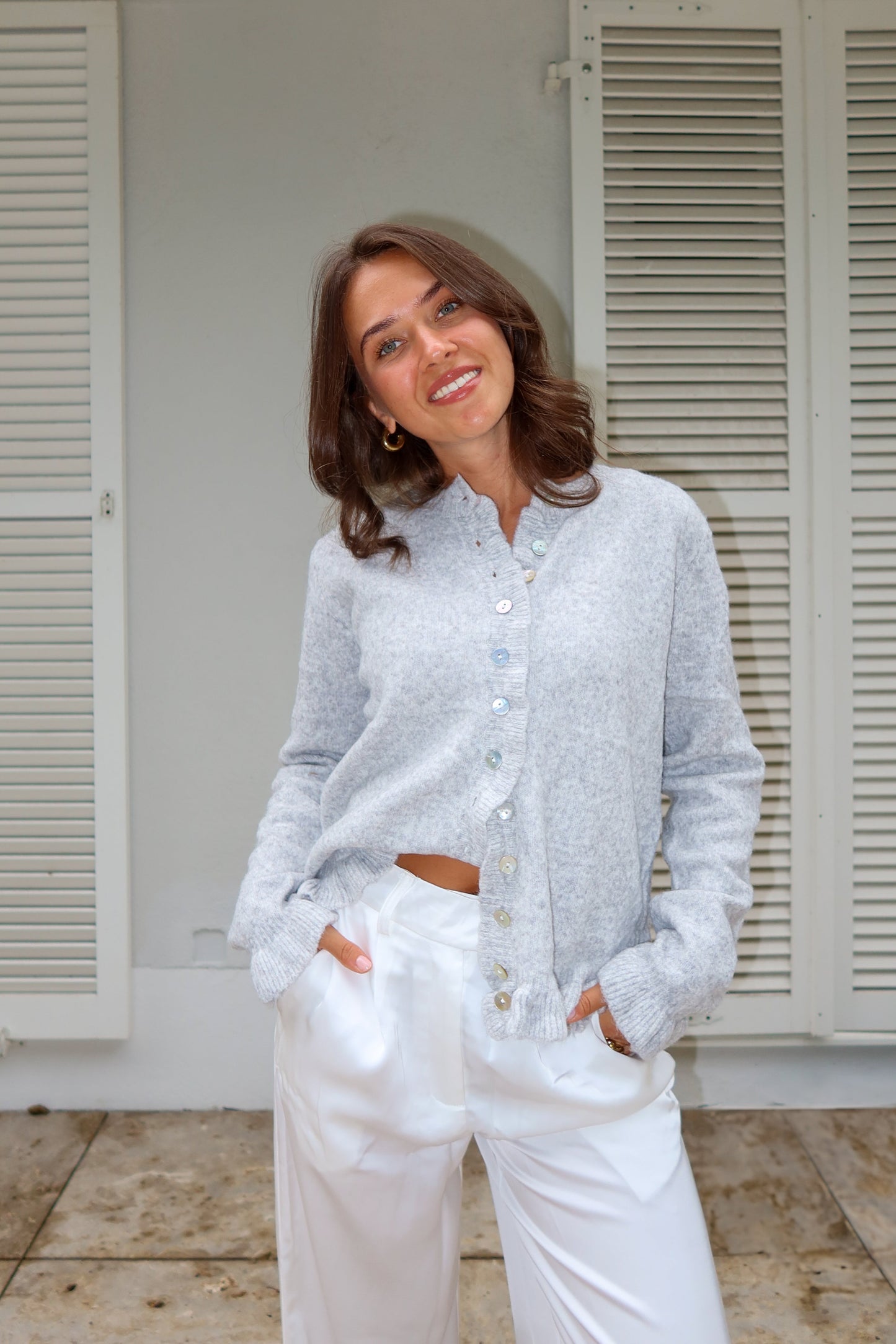 Rüschen Cardigan "Clara"