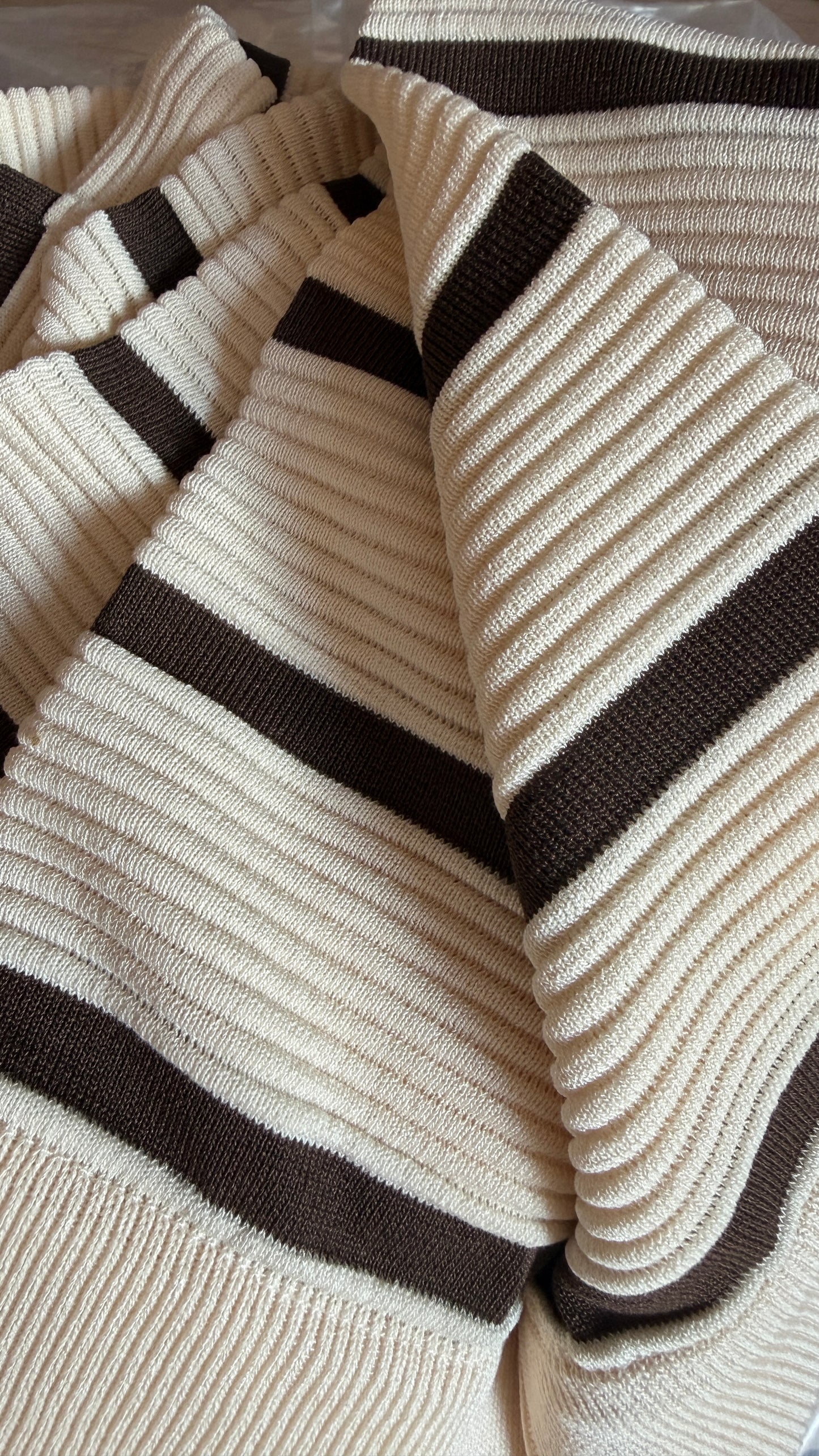 Gestreifte Hose white/brown -SUPER SALE- VOM UMTAUSCH AUSGESCHLOSSEN- (Kopie)