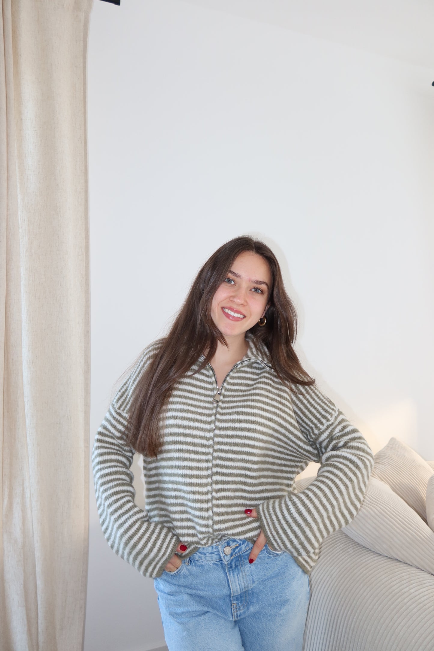 Zip-Cardigan • Khaki