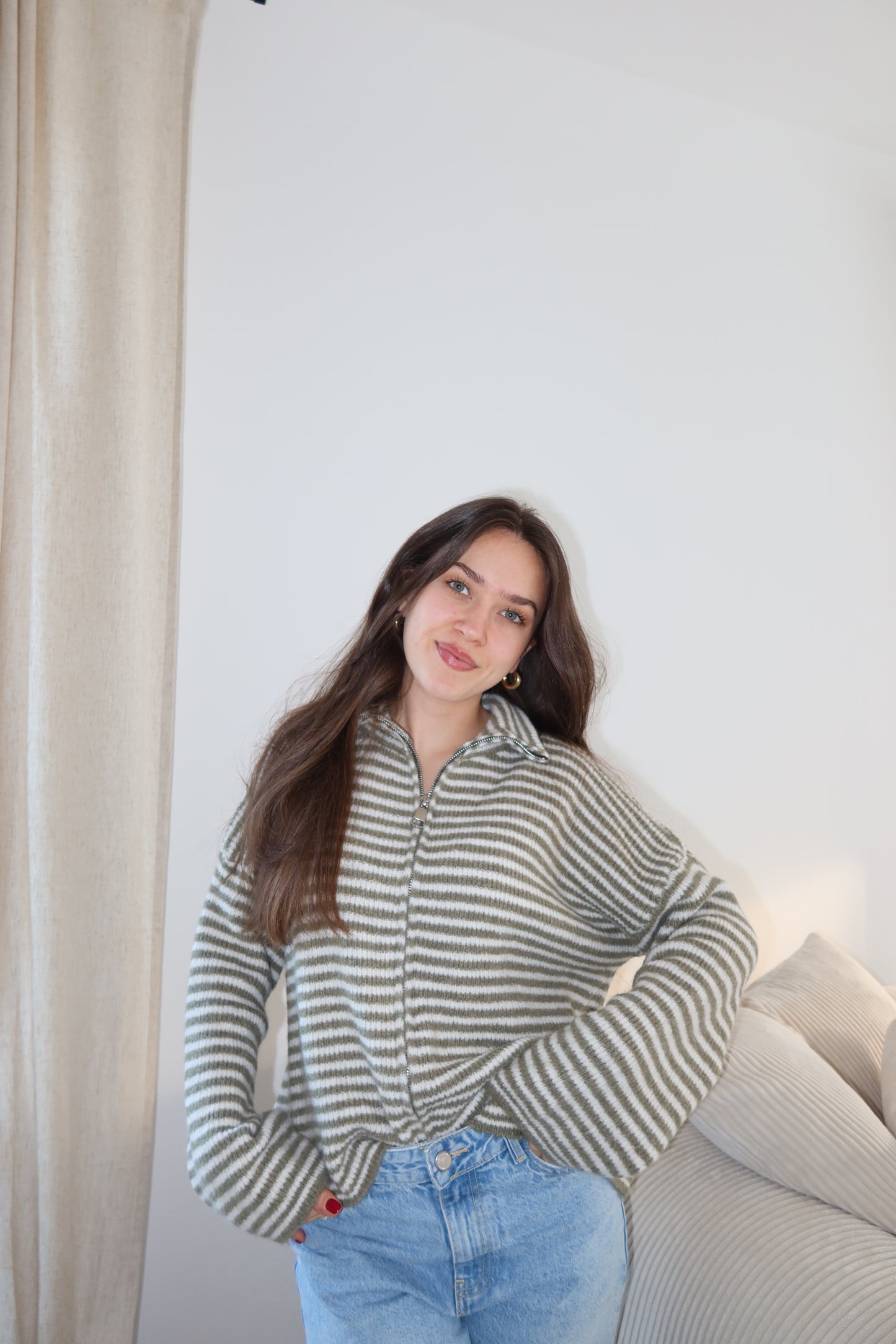 Zip-Cardigan • Khaki