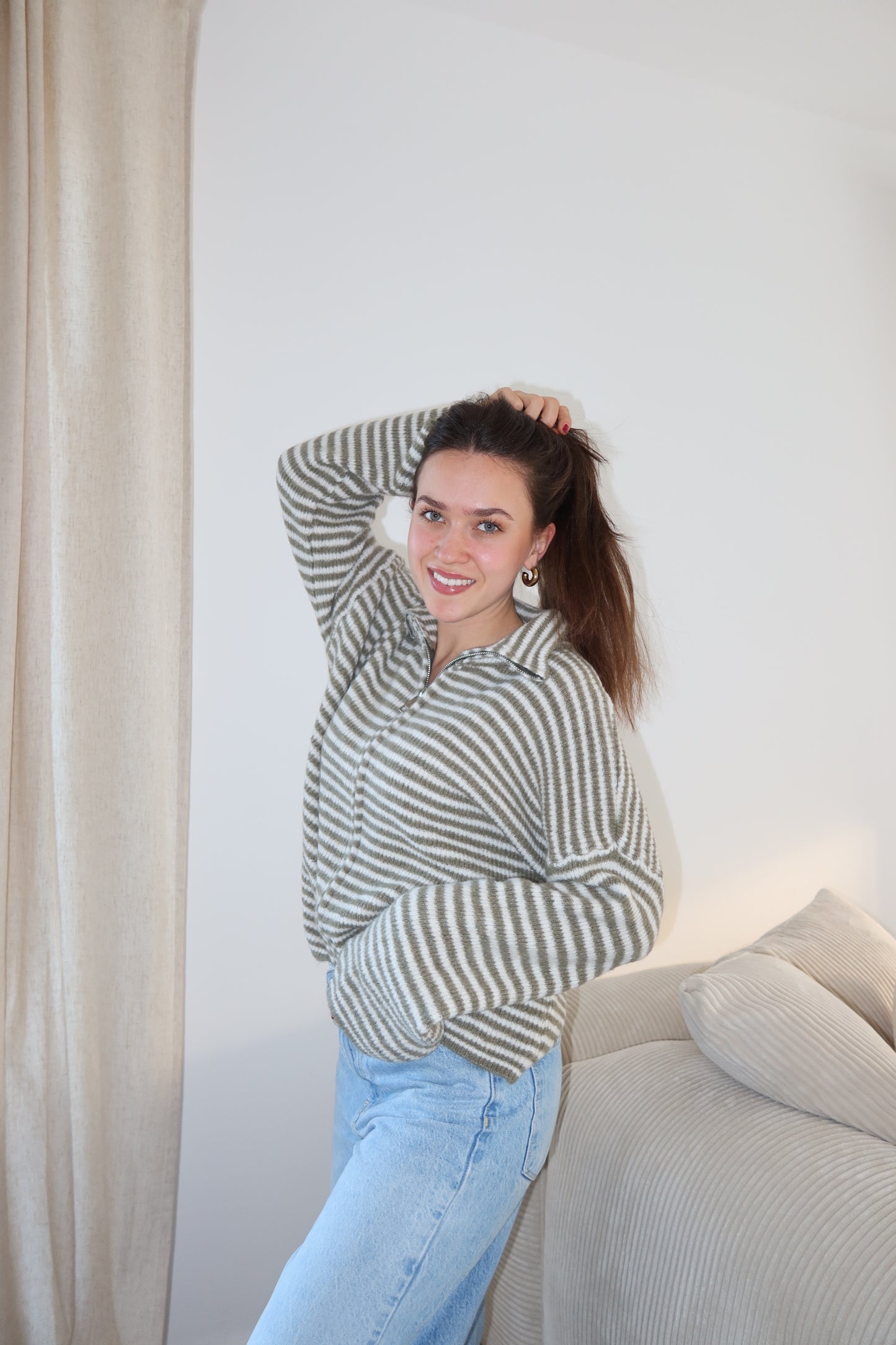 Zip-Cardigan • Khaki