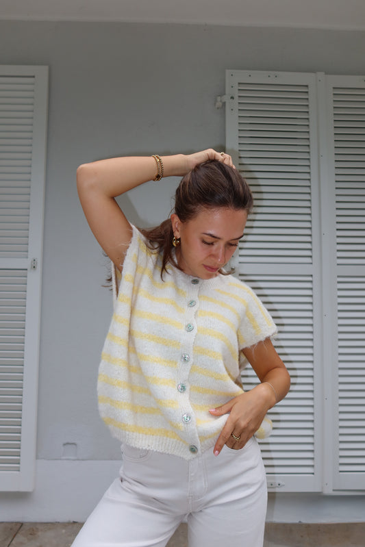 Strick-Weste "Stripe"