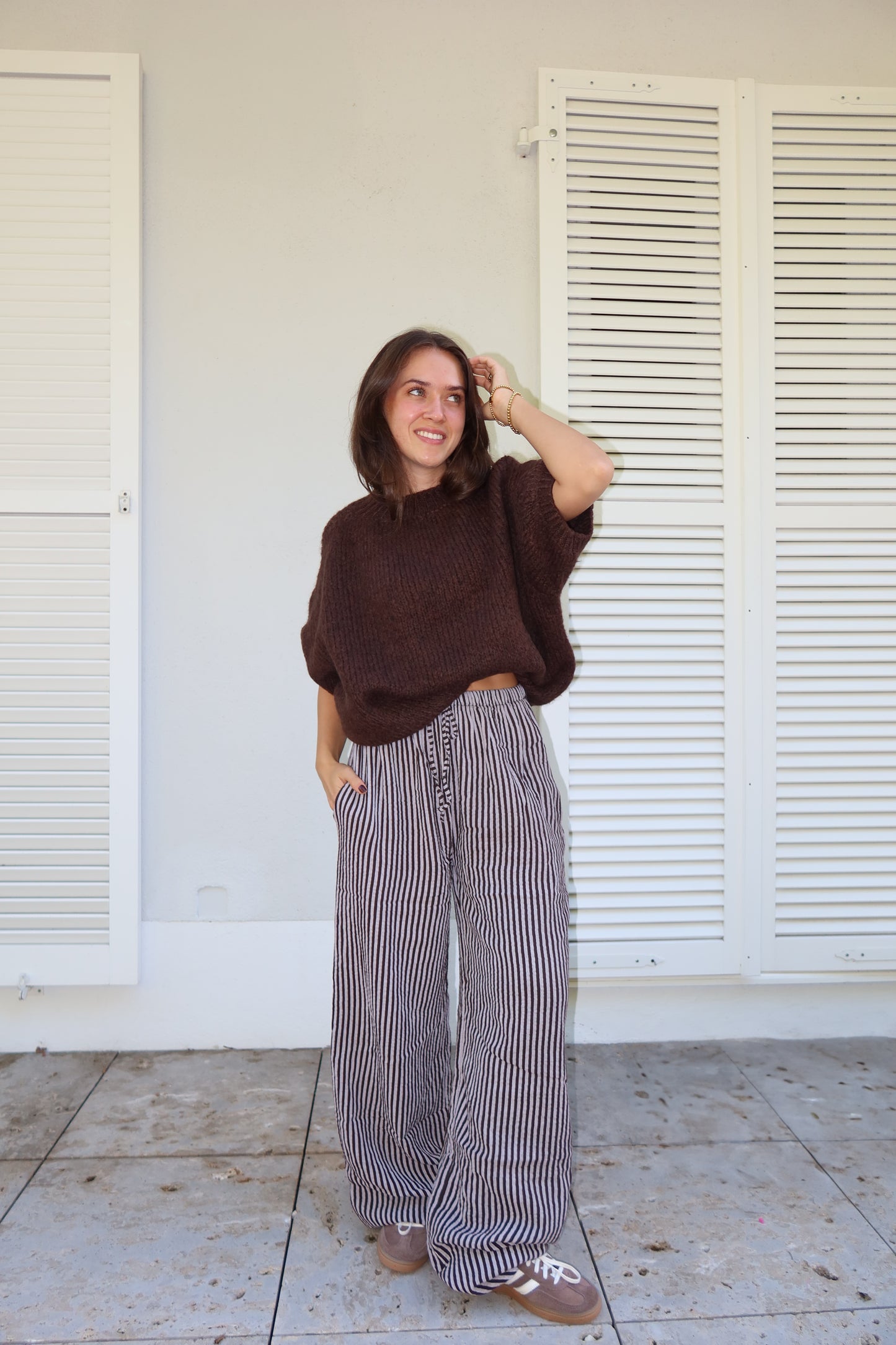 Musselin Hose brown