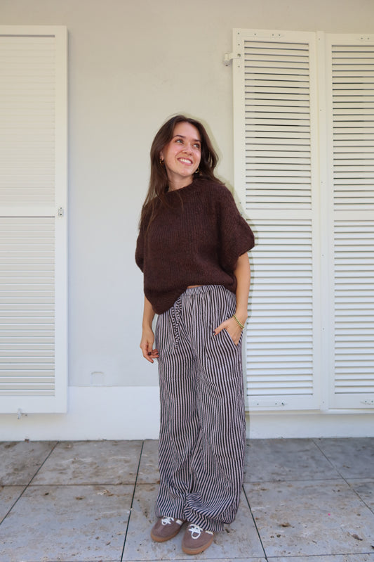 Musselin Hose brown