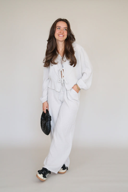 Musselin Bluse - Beige