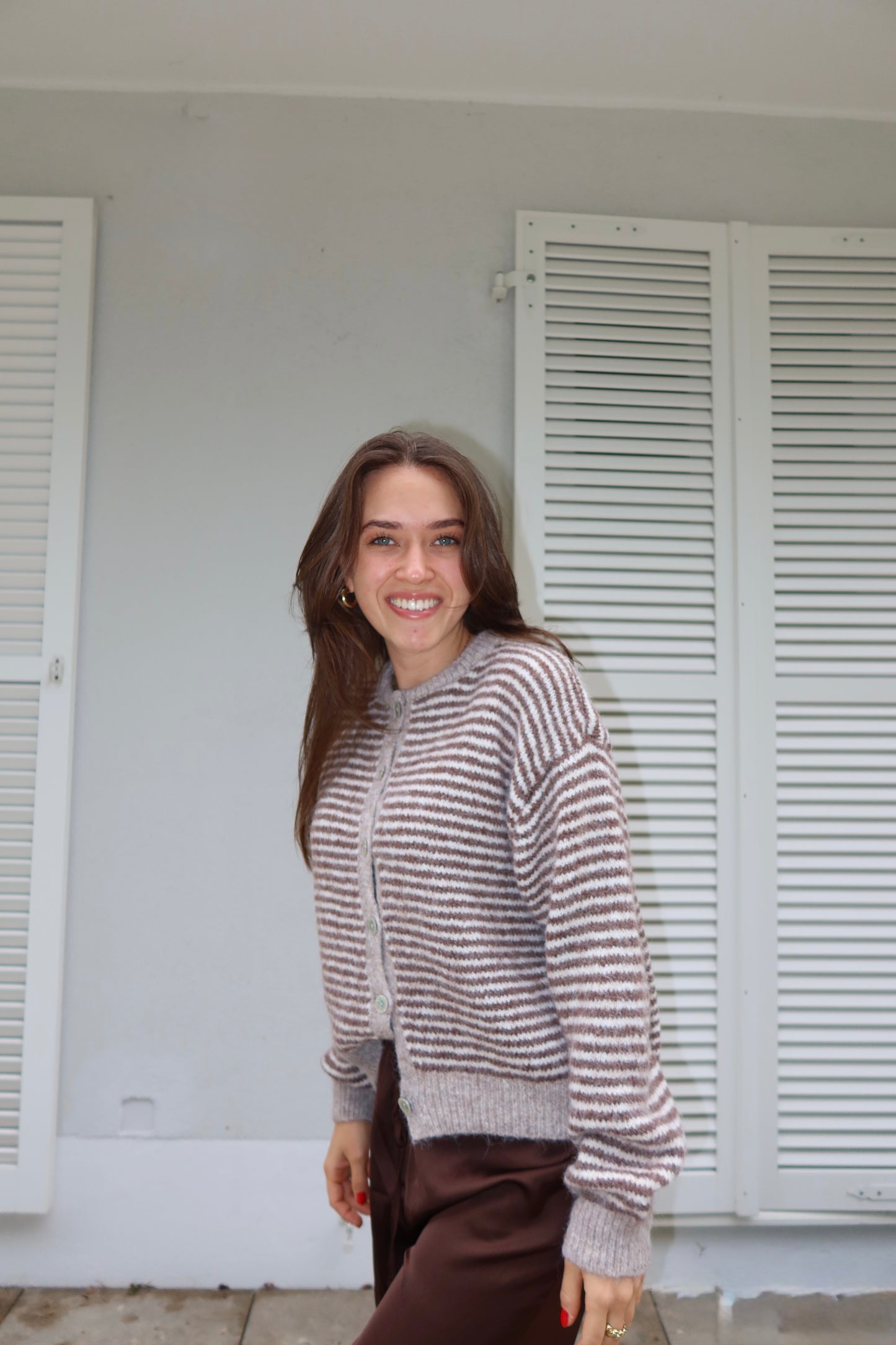 Cardigan Stripe soft powder