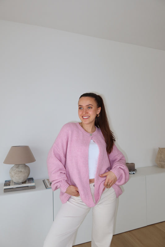 Cape Cardigan • Rosa