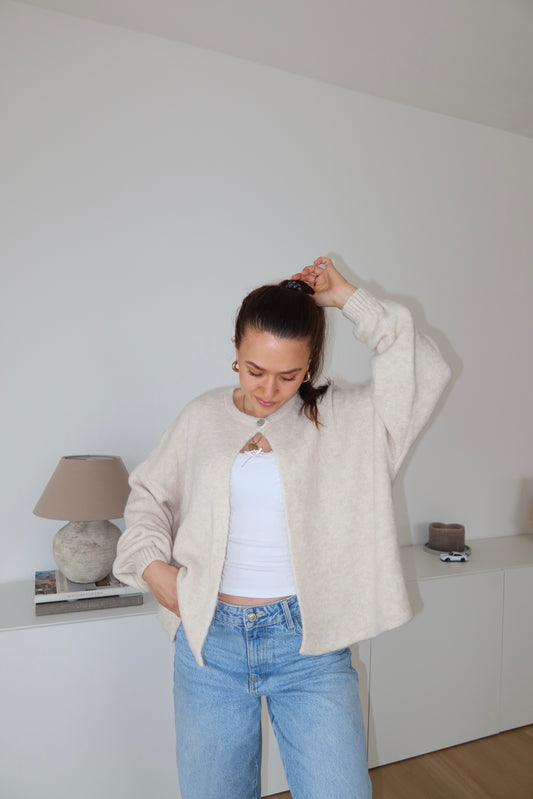 Cape Cardigan • Beige