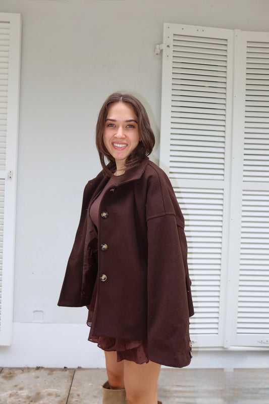 Oversize Coat chocolate